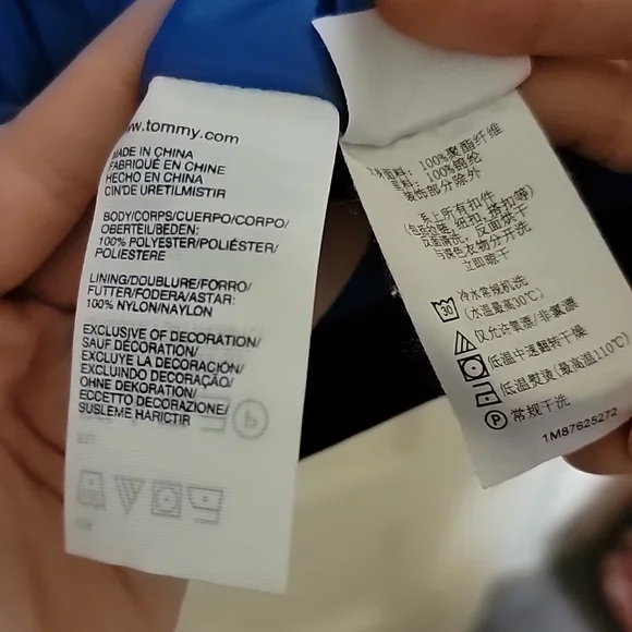 Tommy Hilfiger Light Zip Navy Blue Jacket - Picture 6 of 8